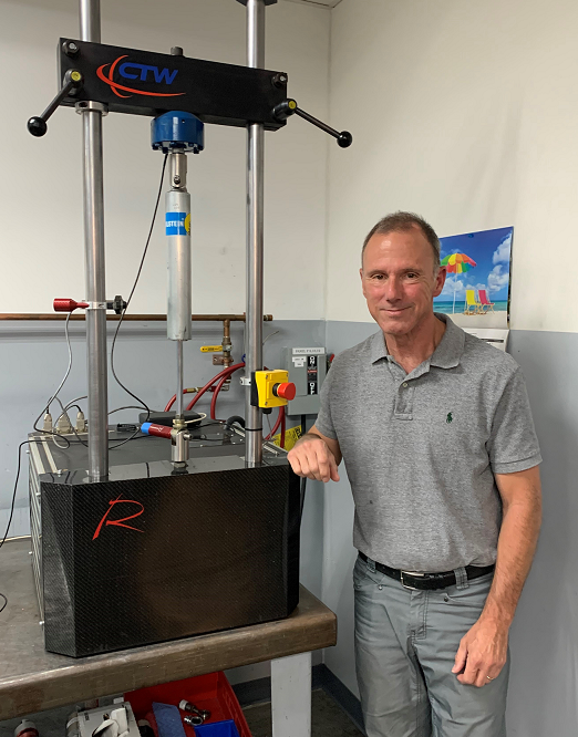 Kurt Roehrig and his Shock Dyno Kurt Roehrig